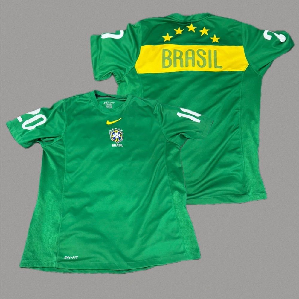 Brasil 2010 World Cup Pre-Match Training Jersey Nike Brasil Soccer Jersey